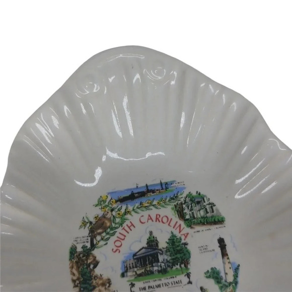 South Carolina Tourist Souvenir Small Candy Dish White - Picture 4 of 5